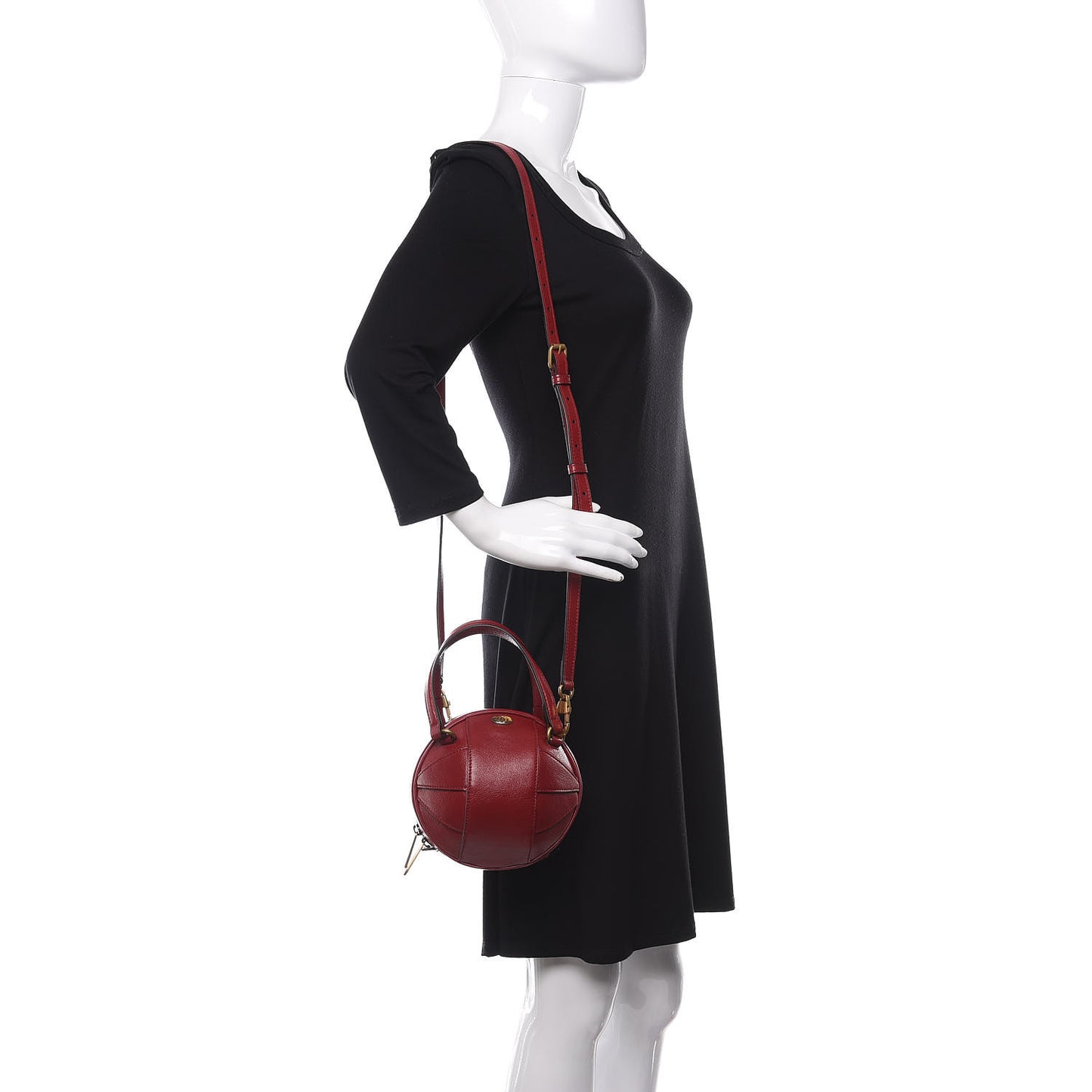 Piuma Lux Energy Mini Tifosa Basketball Shaped Shoulder Bag Romantic Cerise