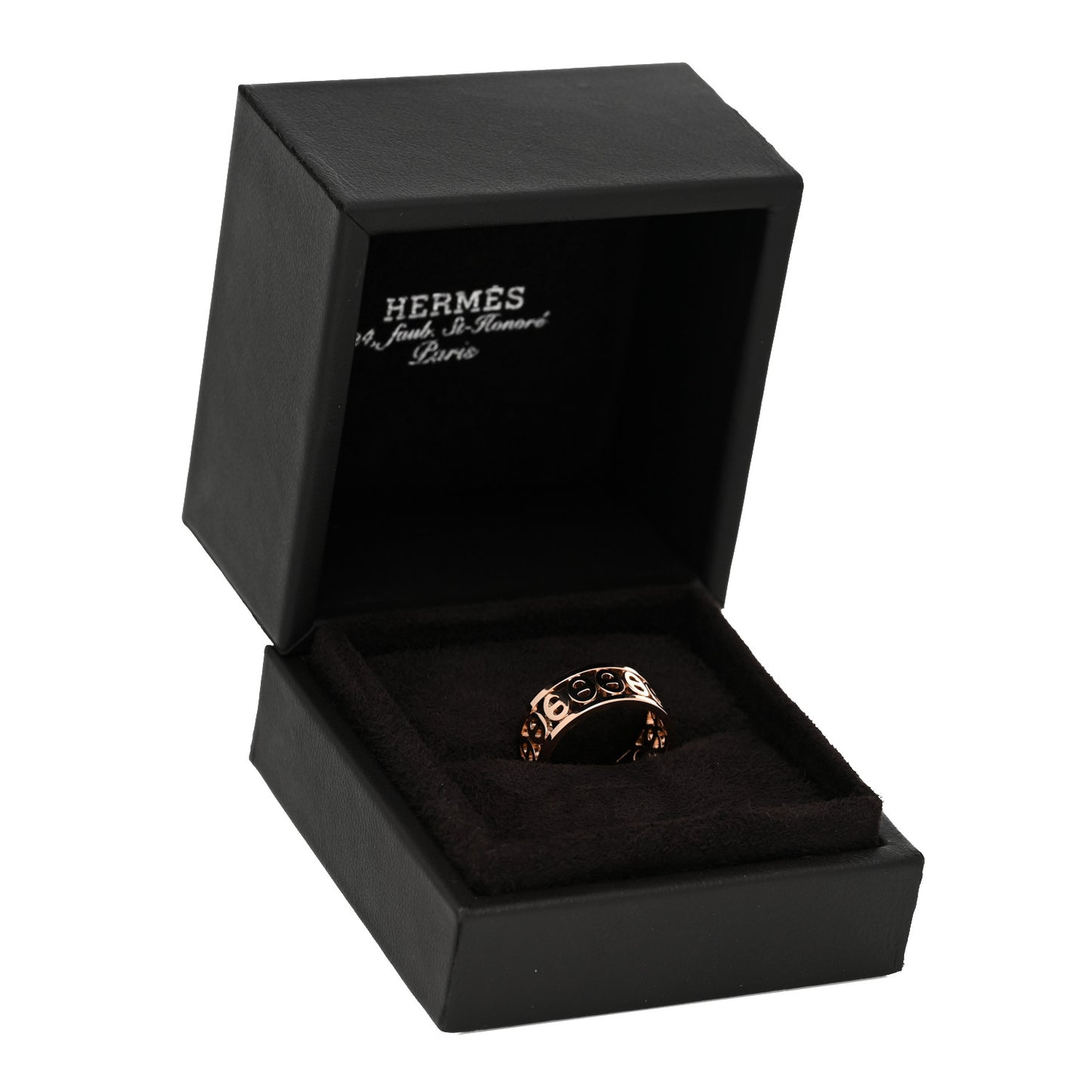 18K Rose Gold PM Chaine d'Ancre Divine Ring 53 6.5