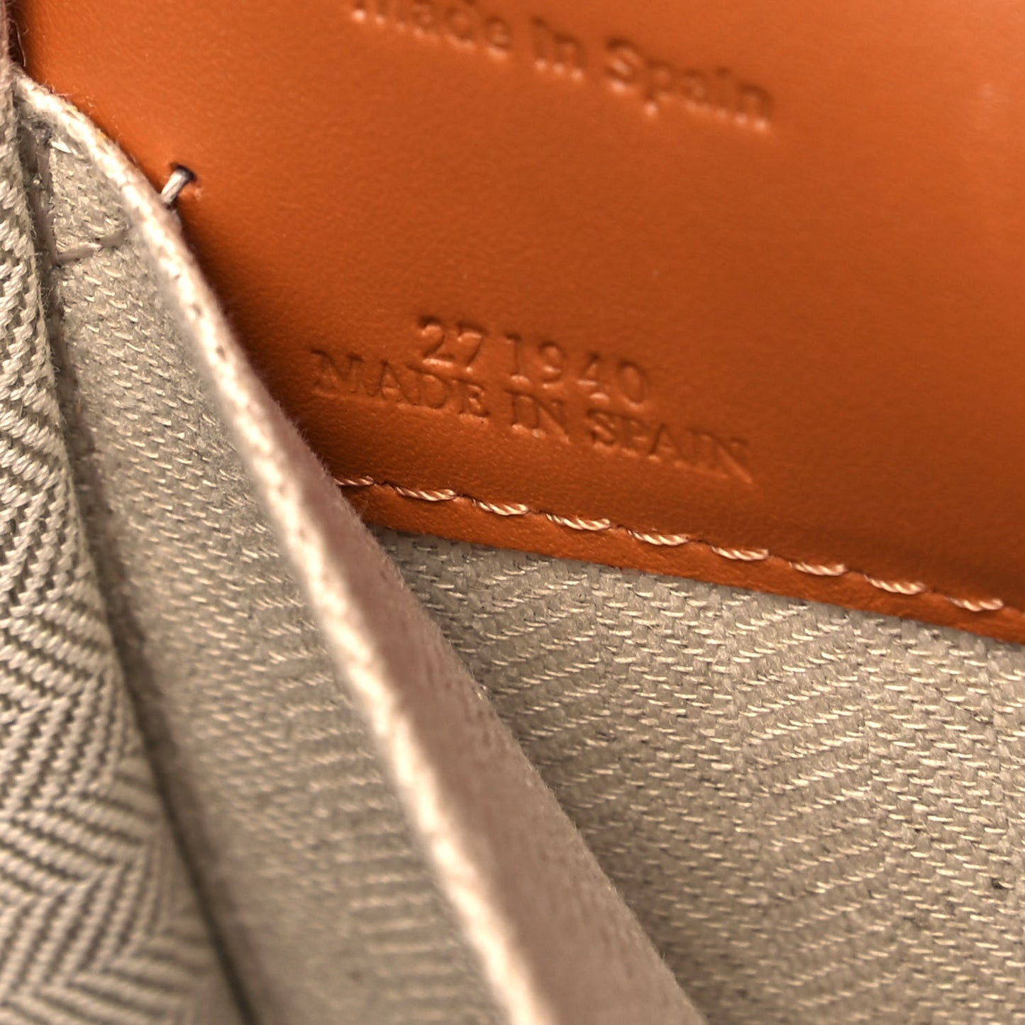 Grained Calfskin Cushion Tote Tan