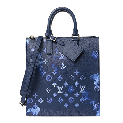Louis Vuitton Monogram Ink Watercolor Sac Plat Zippé Blue 1 of 8