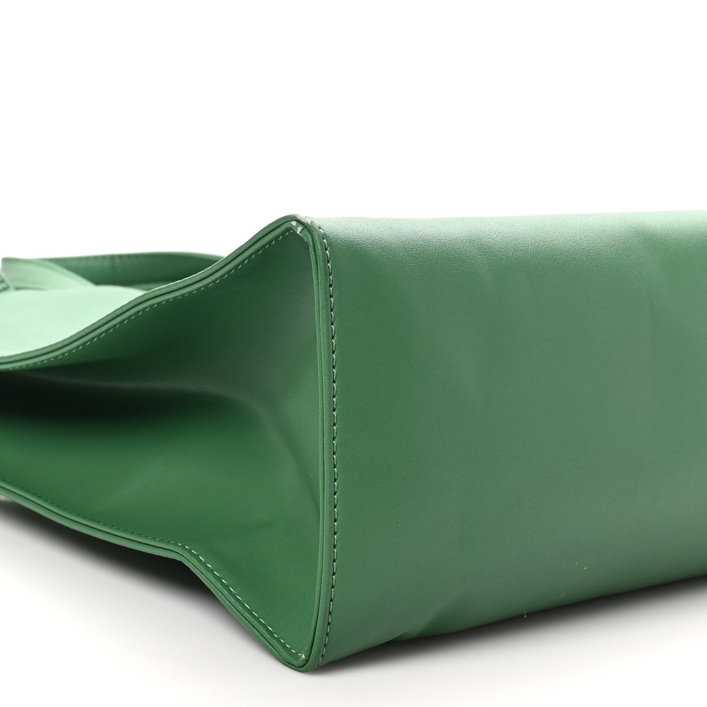 Vegan Leather Medium Shopping Bag Leaf