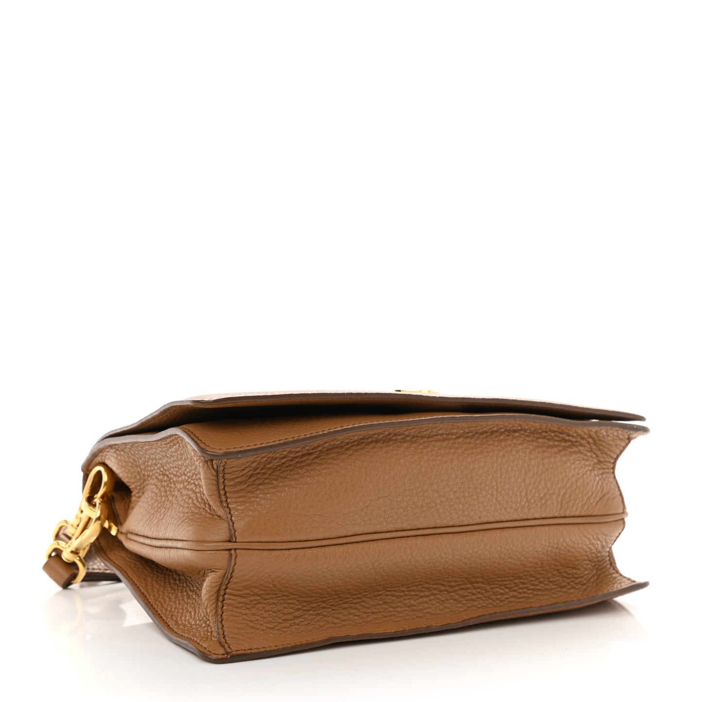 Vitello Daino Flap Crossbody Caramel