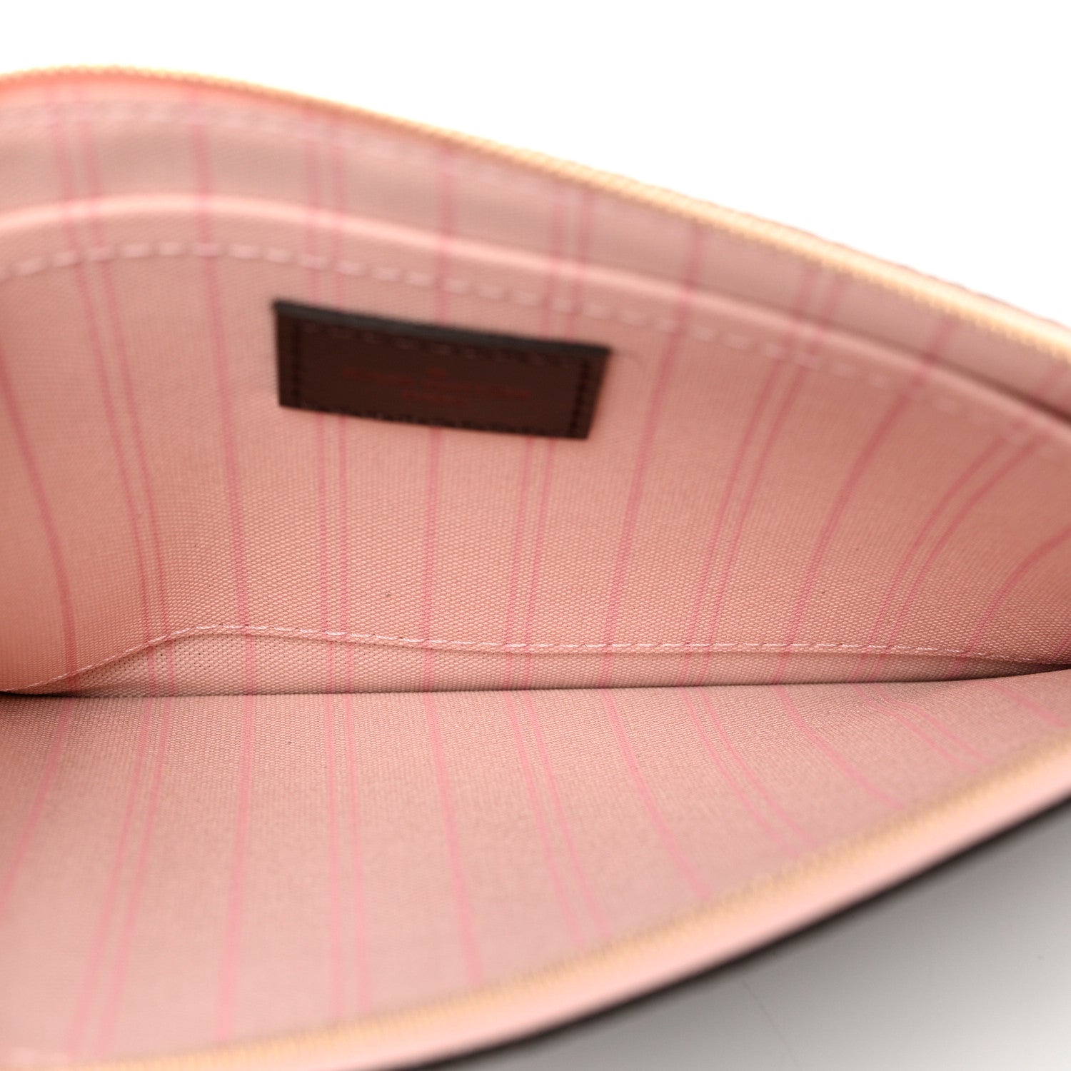 Louis Vuitton Damier Ebene Neverfull MM GM Pochette Rose Ballerine 5 of 6