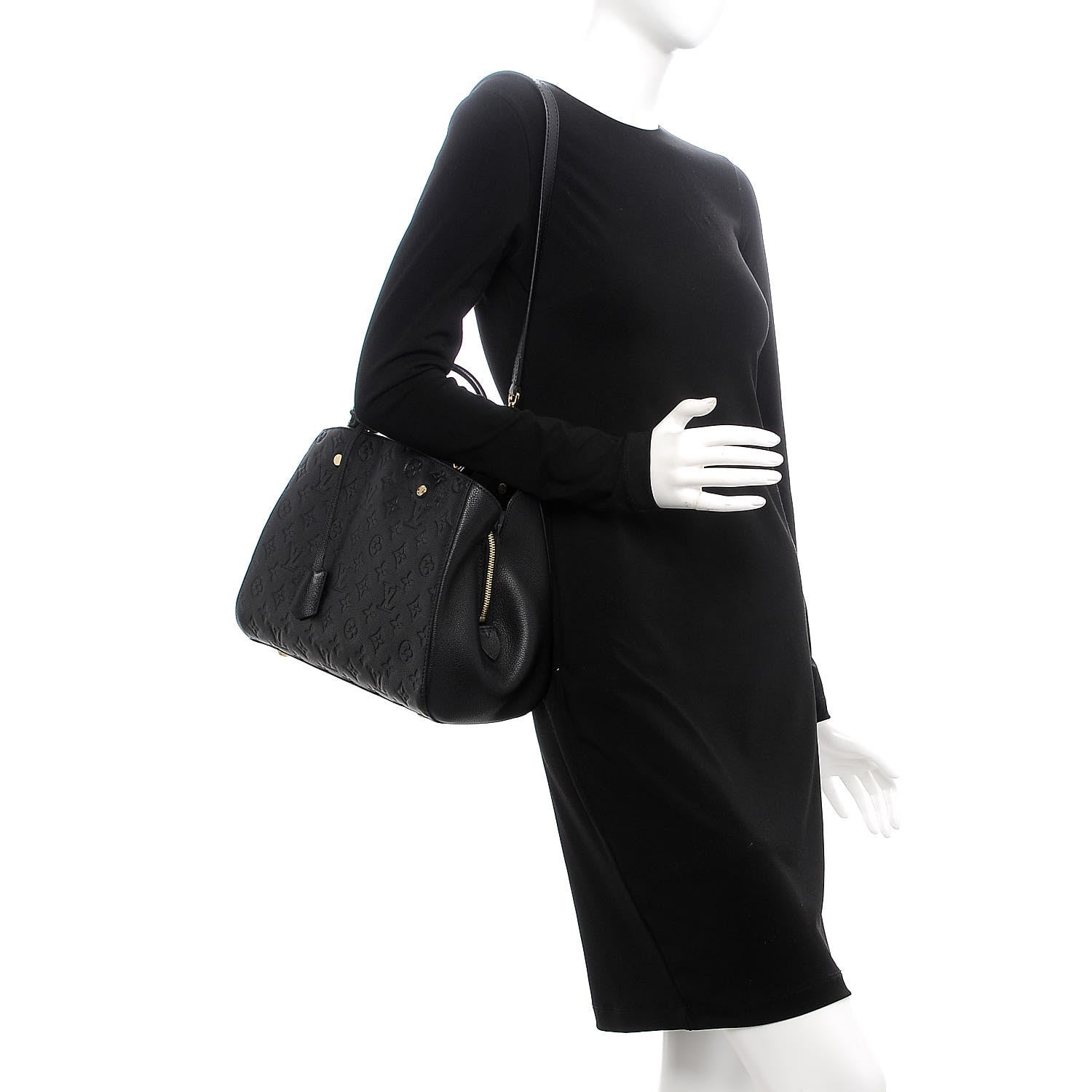 Louis Vuitton Empreinte Montaigne MM Black 3 of 8