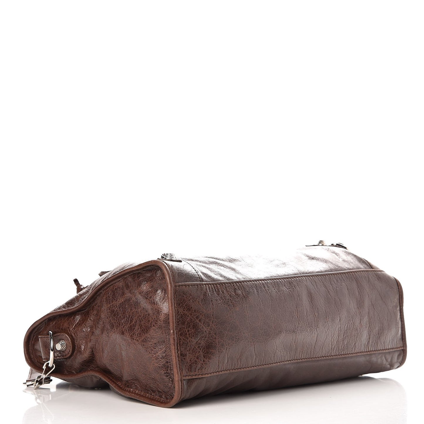 Agneau Giant 12 Silver Hardware City Cigare Fonce