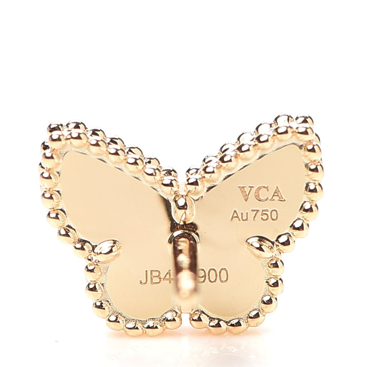 18K Yellow Gold Mother of Pearl Sweet Alhambra Butterfly Earrings