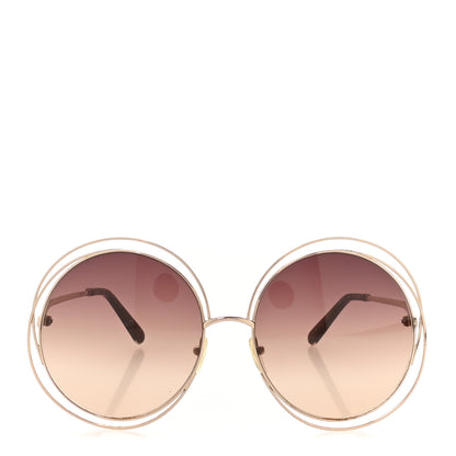 Chloe Oversized Round Carlina Oversized Round Sunglasses CE114ST Gold 2 of 7