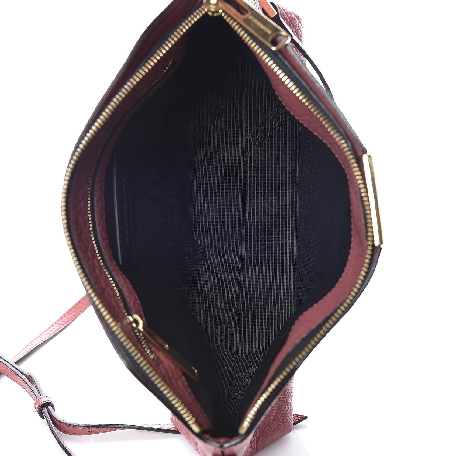 Burberry Signature Grain Calfskin Check Embossed Small Chichester Crossbody Clutch Bag Pink 7 of 9