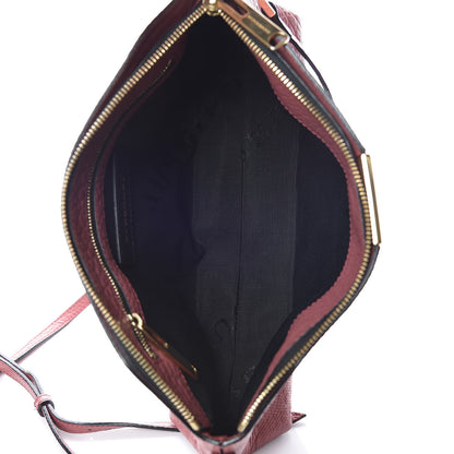 Burberry Signature Grain Calfskin Check Embossed Small Chichester Crossbody Clutch Bag Pink 7 of 9