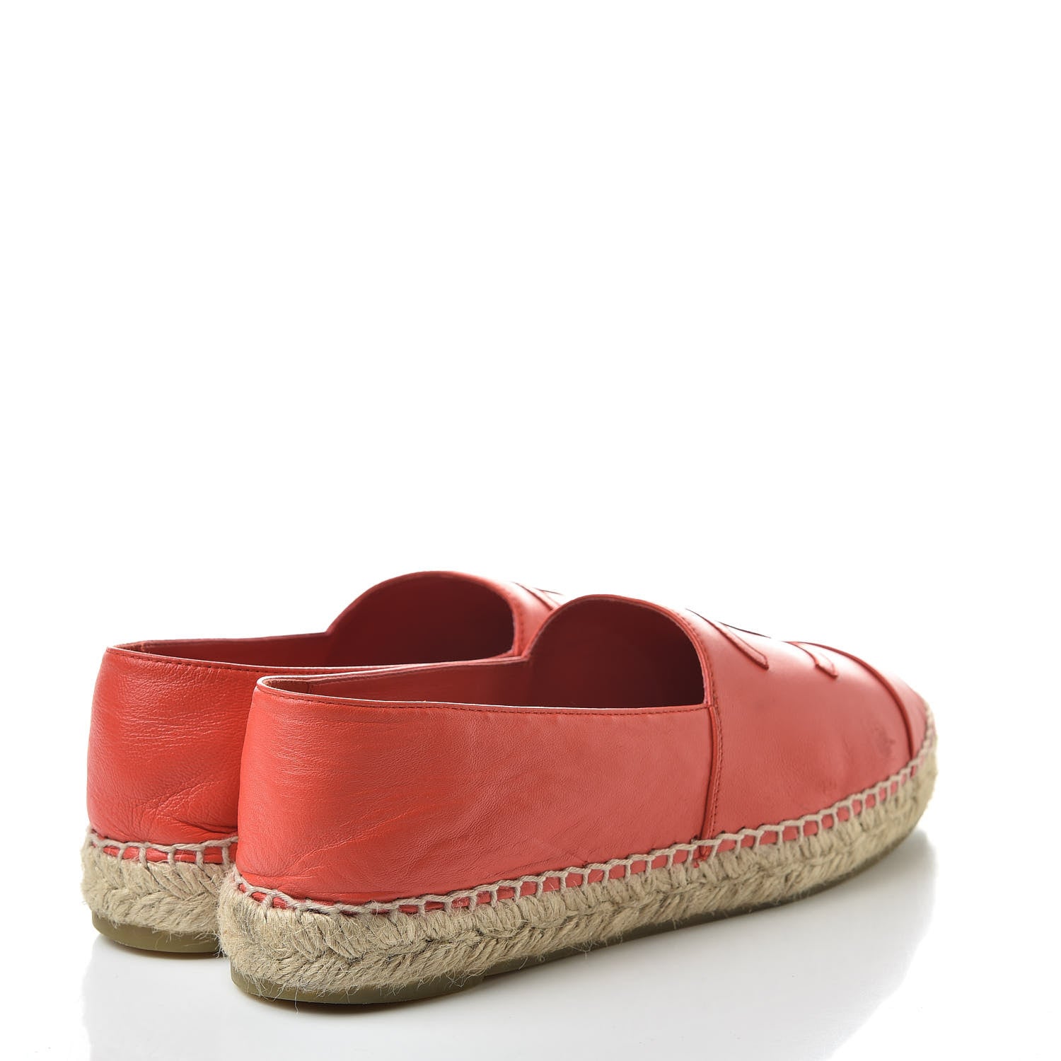 Chanel Lambskin CC Espadrilles 40 Red 4 of 15