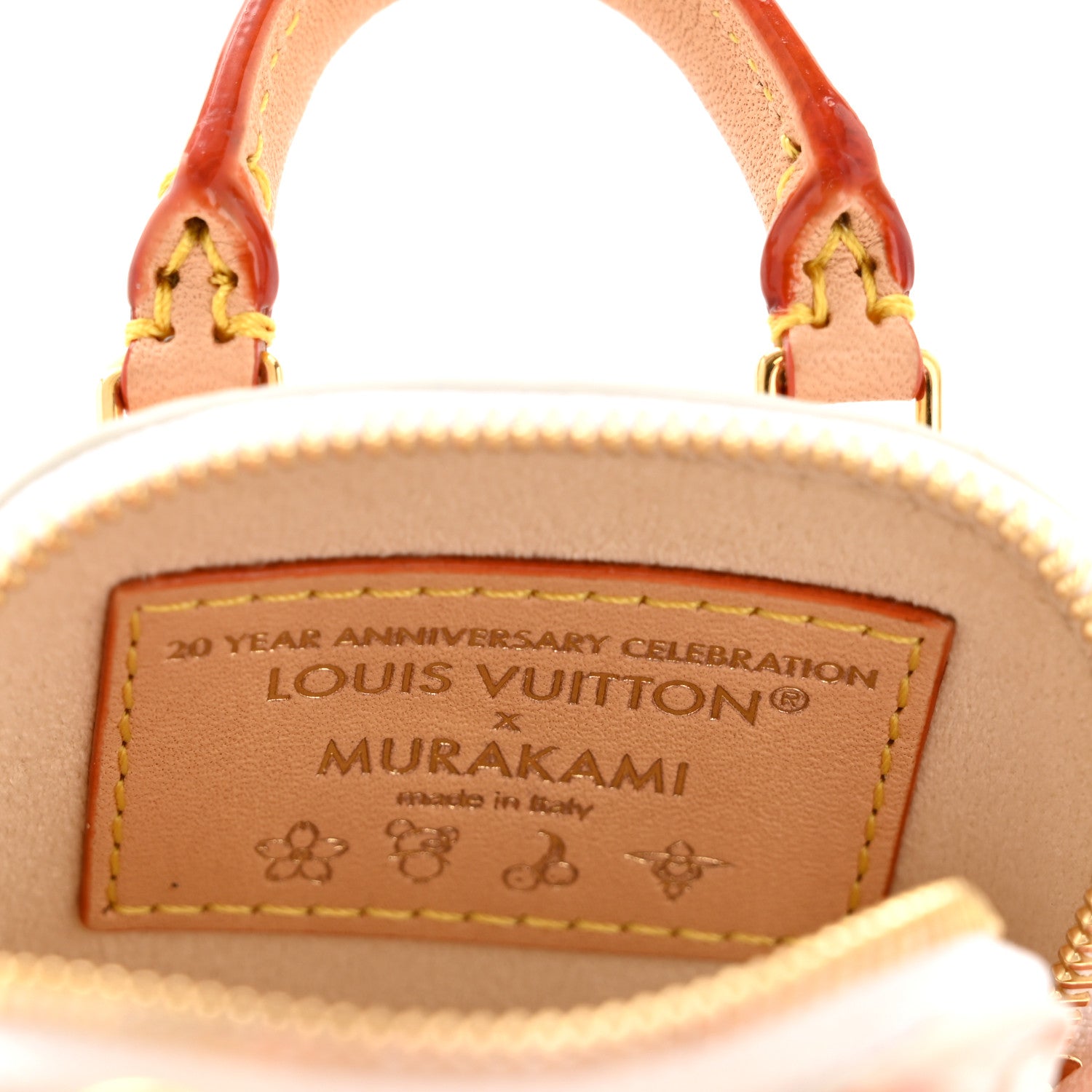 Louis Vuitton LV x TM Monogram Multicolor Micro Alma Bag Charm White 4 of 7