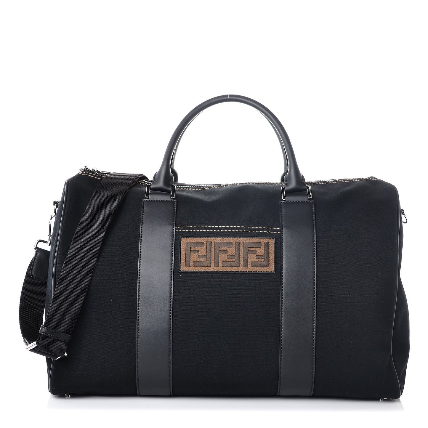 Canvas Mens Weekender Holdall Bag Black