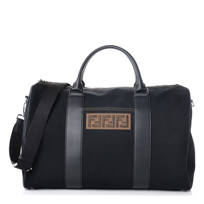 Fendi Canvas Mens Weekender Holdall Bag Black 1 of 7
