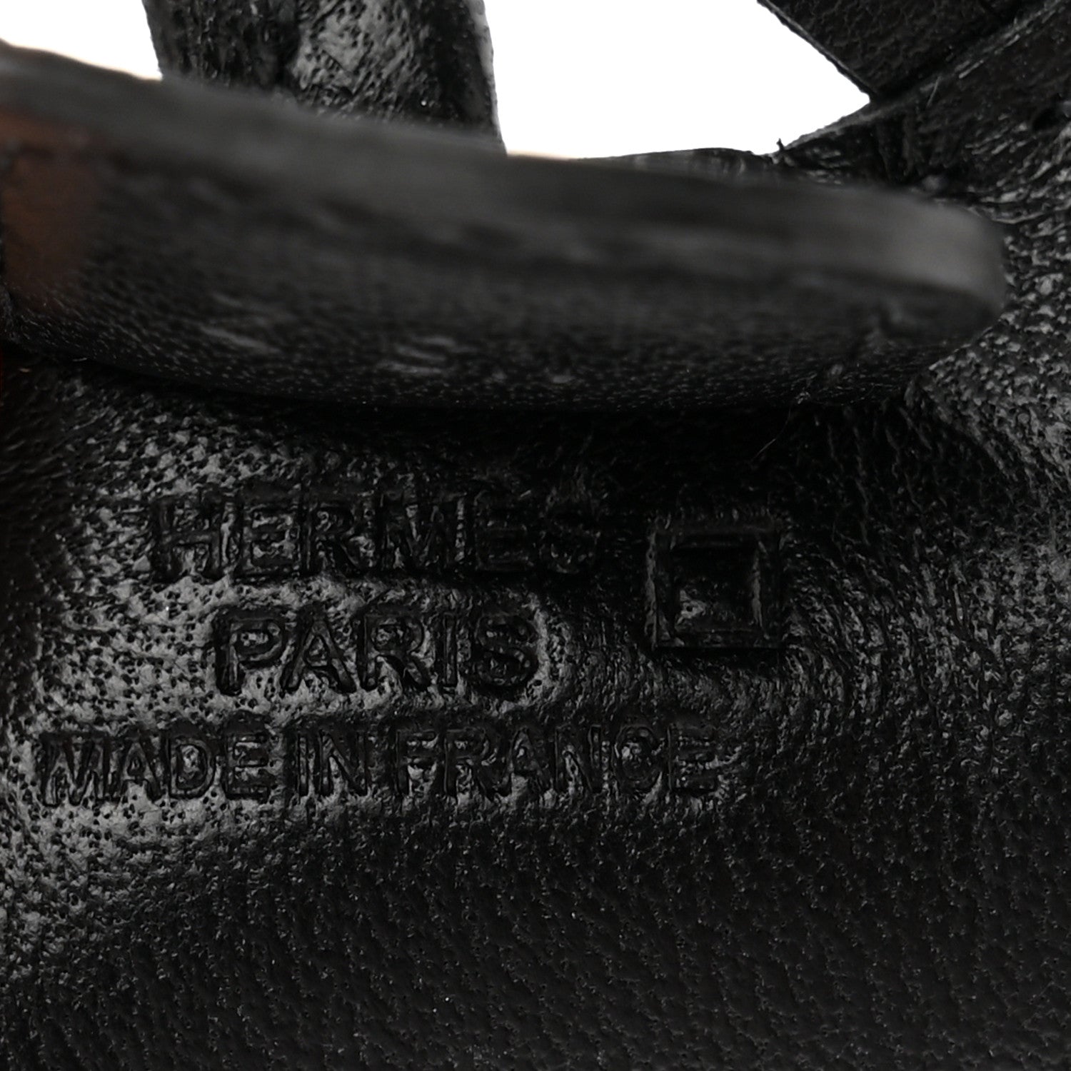 Hermes Milo Lambskin Matte Alligator Touch Grigri Rodeo Horse Bag Charm PM So Black 4 of 5