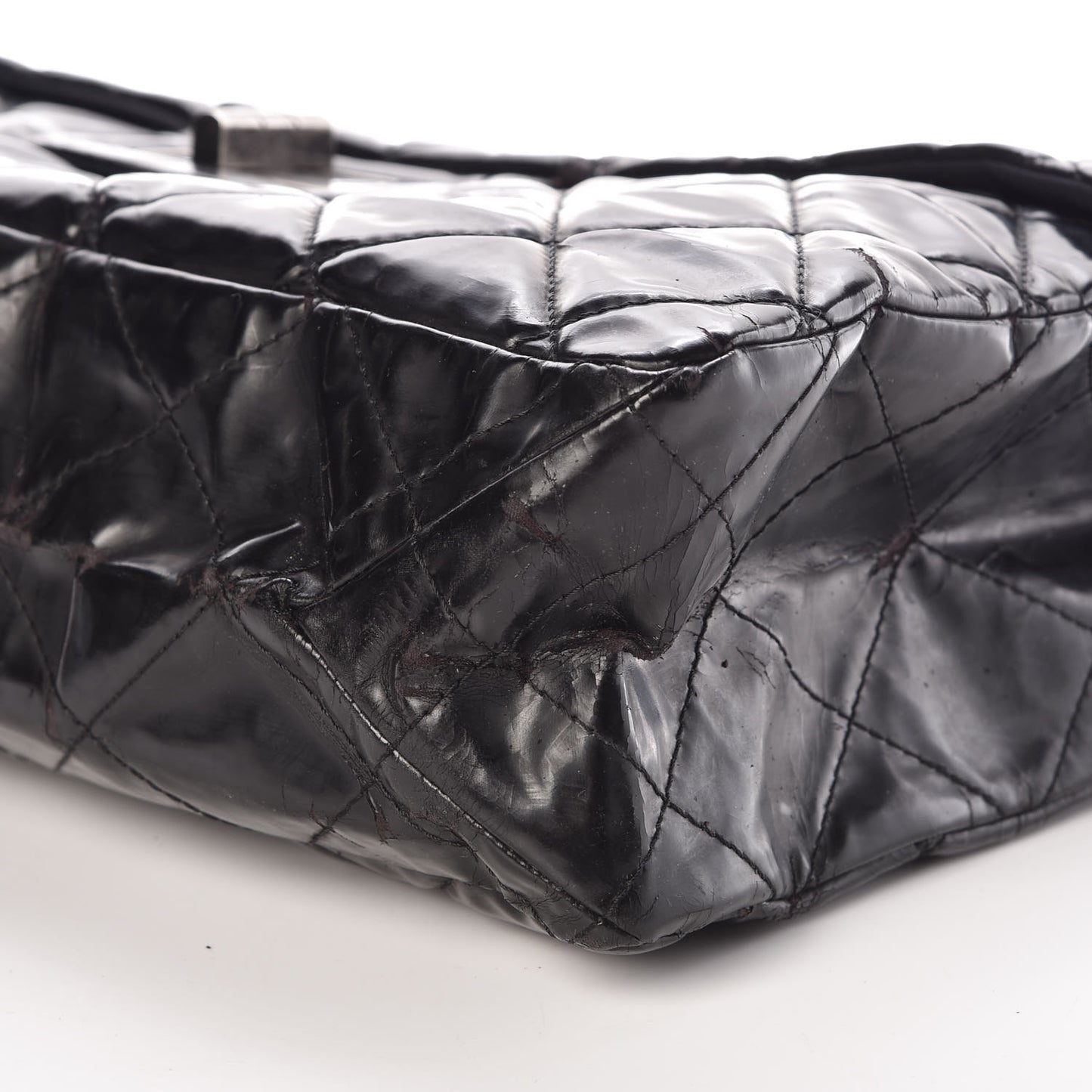 Vinyl Quilted XXL Reissue Flap Black