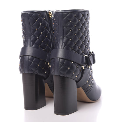 Valentino Garavani Nappa Rockstud Spike 90mm Ankle Boots 35.5 Marine 4 of 9