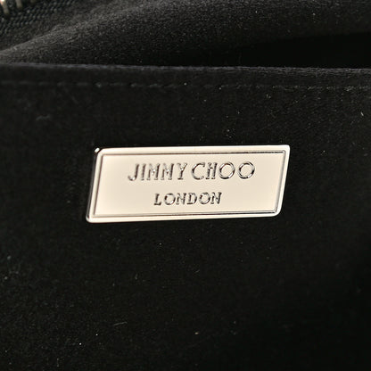 Jimmy Choo Lambskin Daisy Foldover Clutch Black 5 of 9