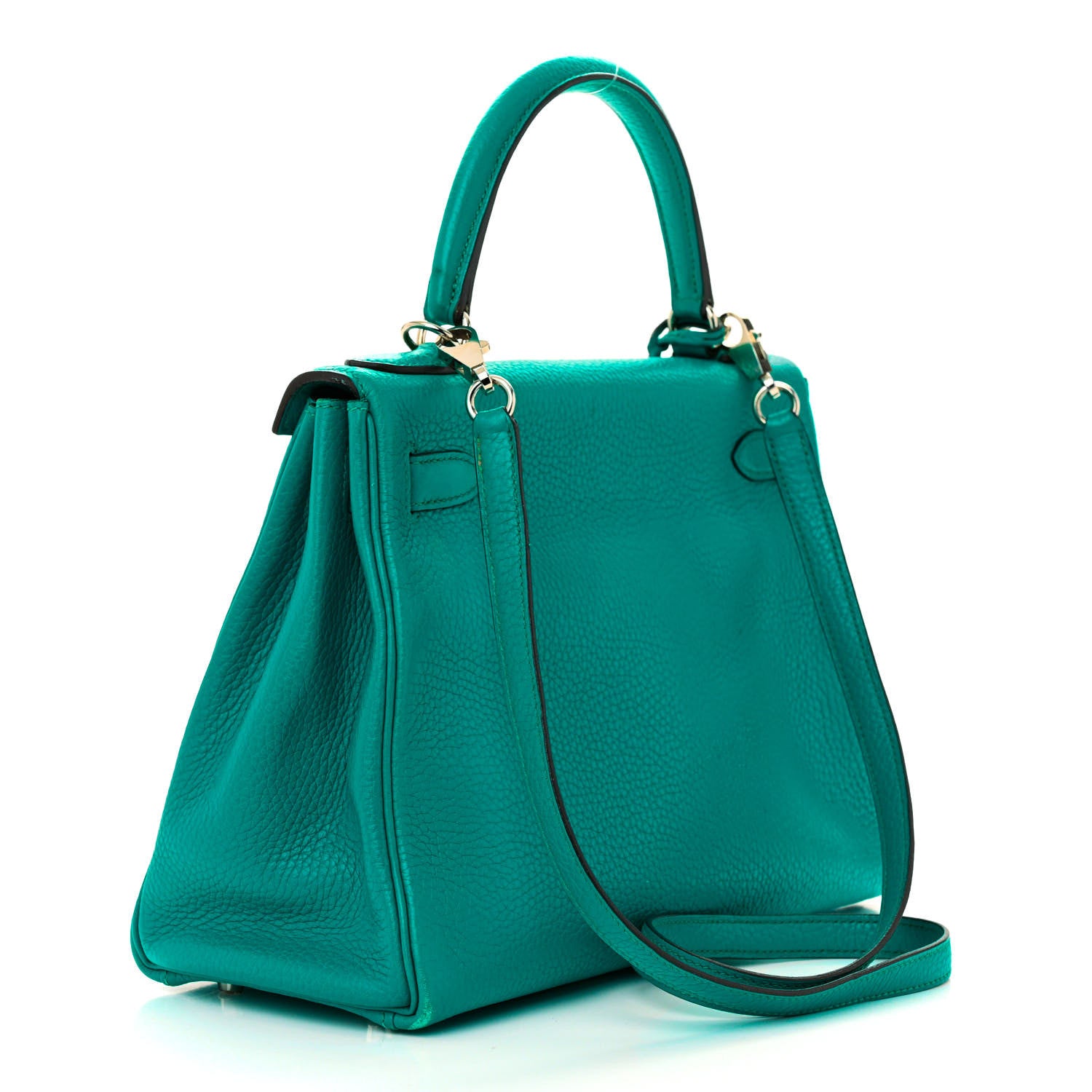Hermes Taurillon Clemence Kelly Retourne 28 Turquoise 3 of 18