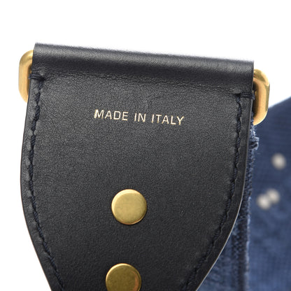 Christian Dior Oblique Studded Shoulder Strap Blue 4 of 4