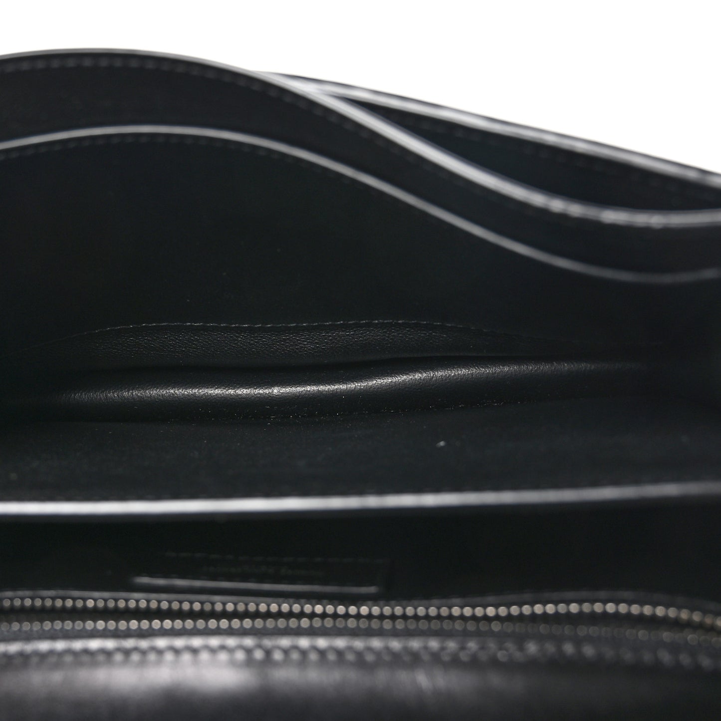 Calfskin Woven Monogram Cassandra Clasp Bag Black