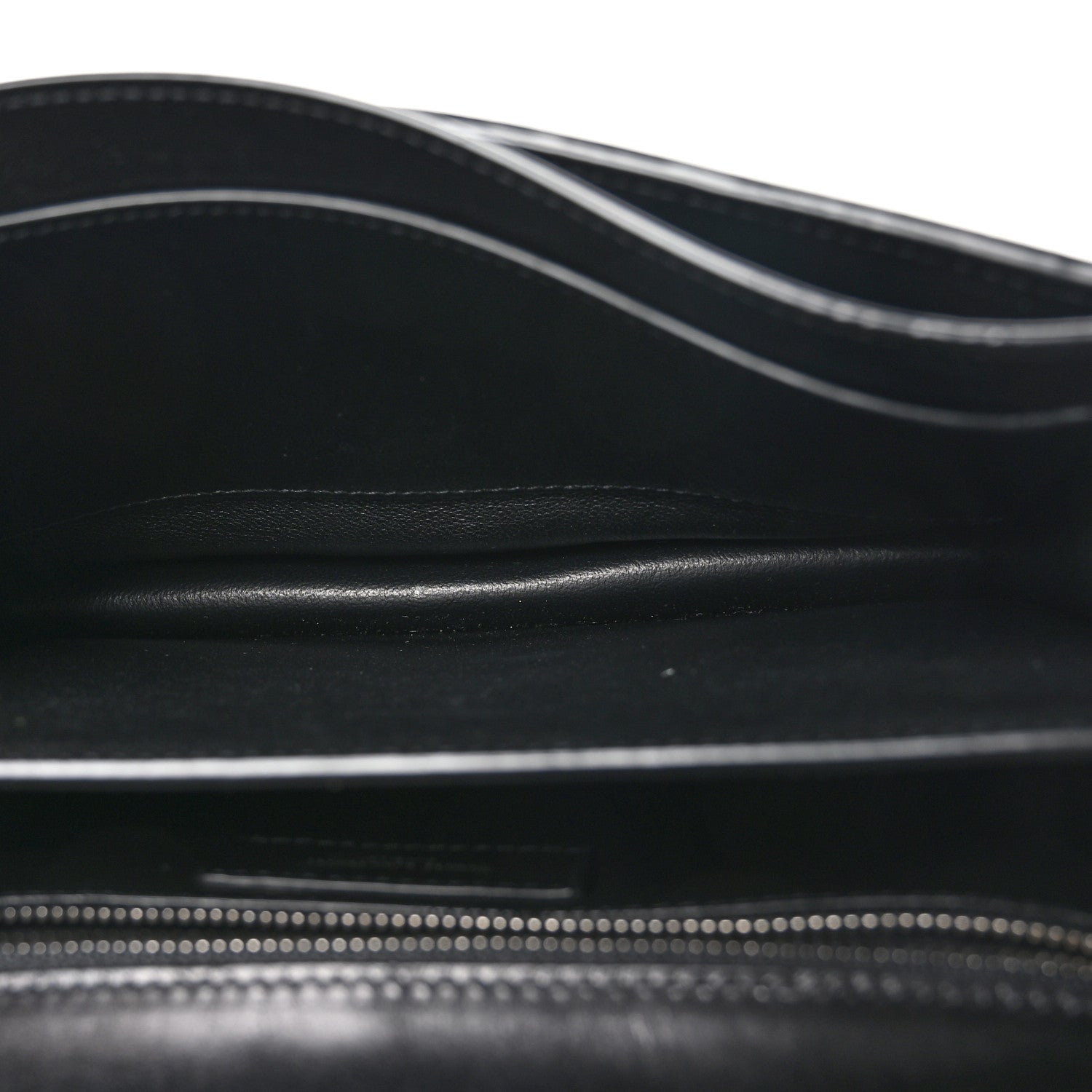 Saint Laurent Calfskin Woven Monogram Cassandra Clasp Bag Black 5 of 10