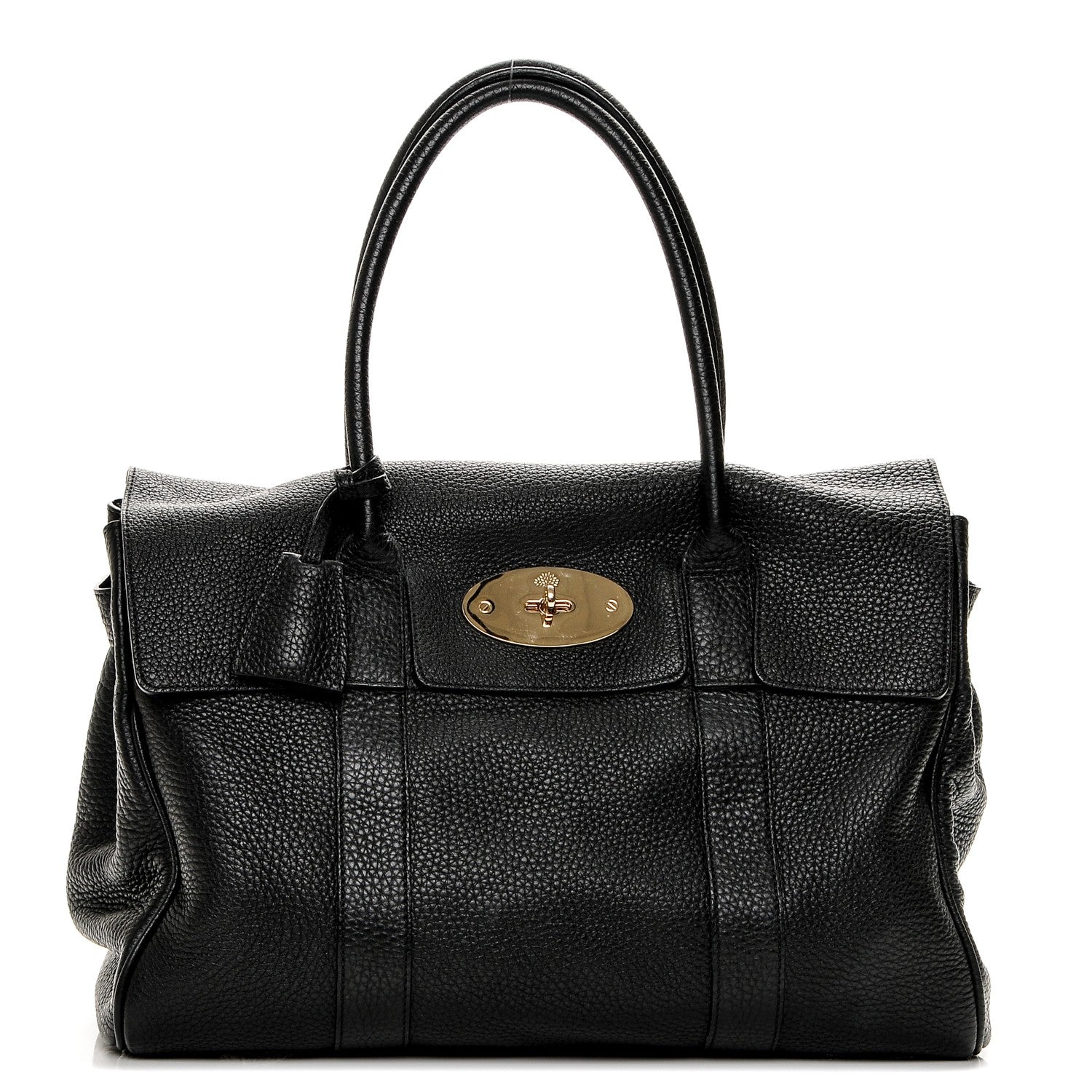 Mulberry Spongy Pebbled Leather Bayswater Black 1 of 8