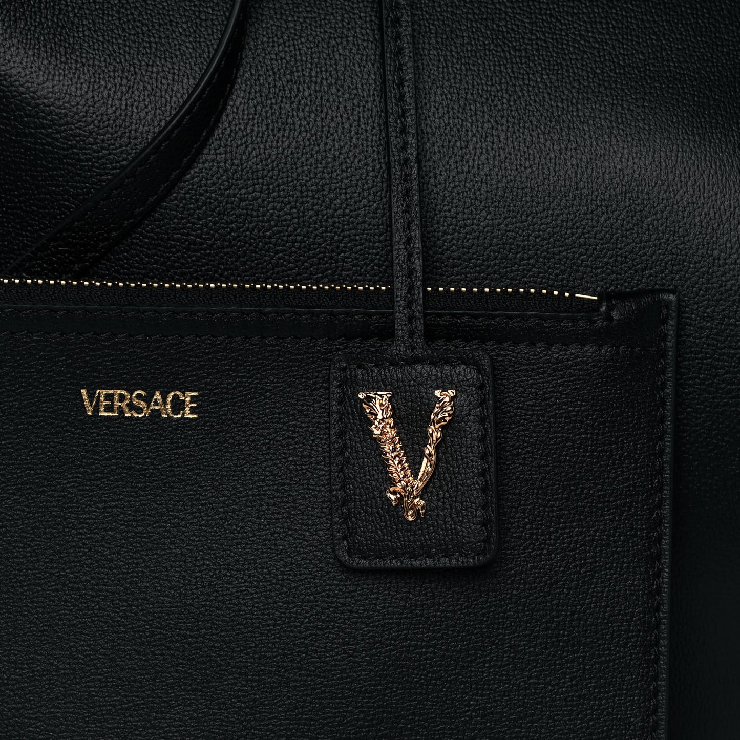 Calfskin Virtus Tote Black