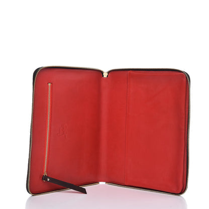 Christian Louboutin Calf Hair Leopard Print Spiked IPad Case 5 of 7