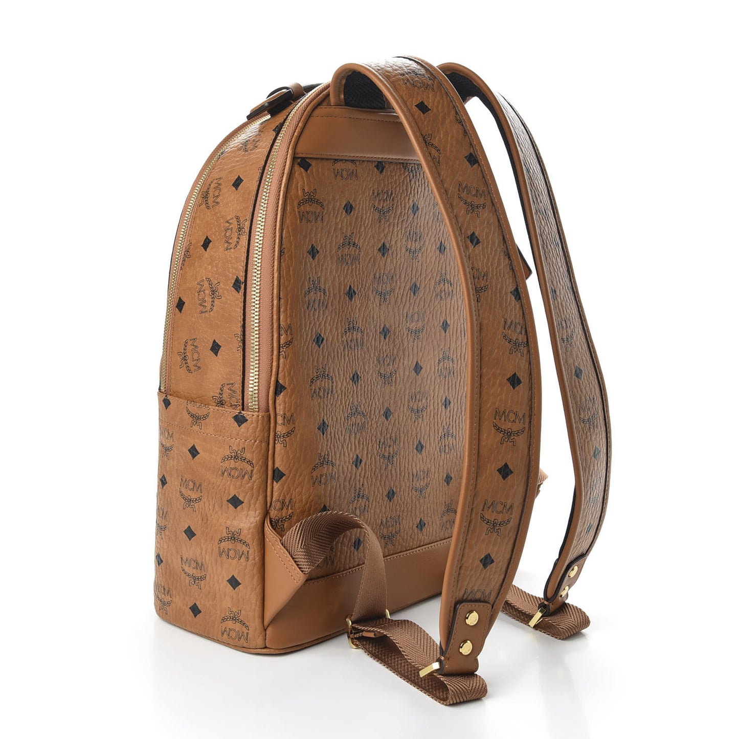 Visetos Mens Medium Stark Backpack Cognac