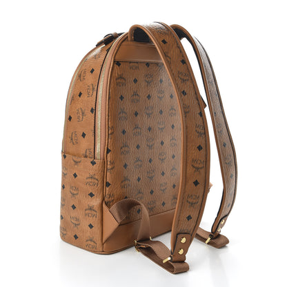 MCM Visetos Mens Medium Stark Backpack Cognac 2 of 10