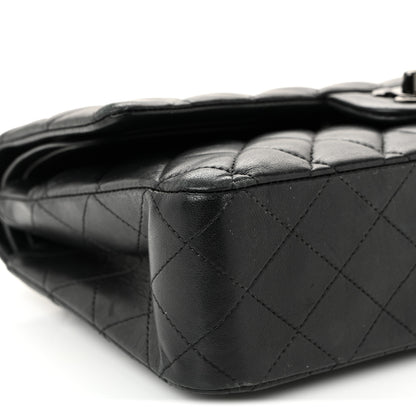 Chanel Lambskin Quilted Medium Double Flap So Black 9 of 12