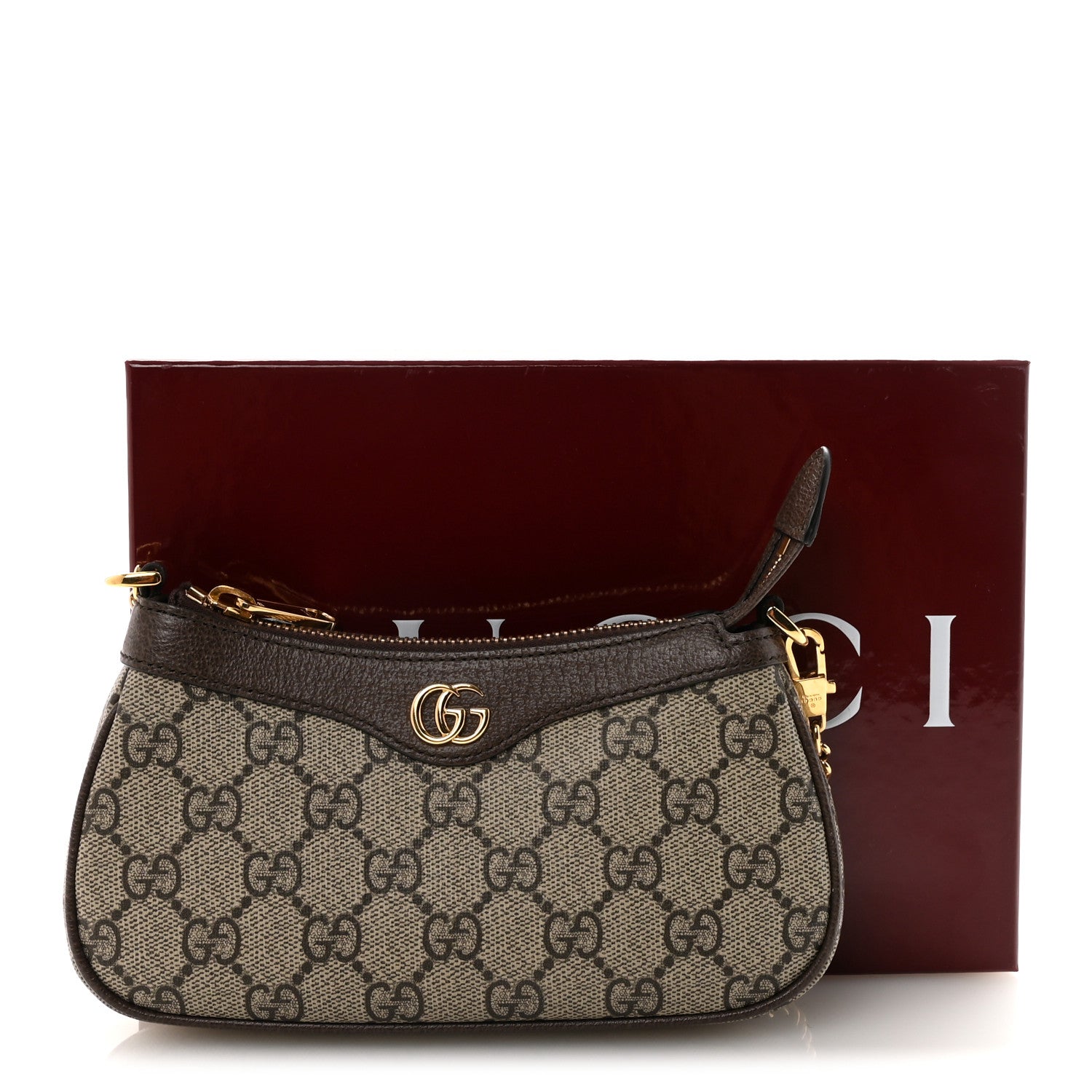 Gucci GG Supreme Monogram Textured Dollar Calfskin Mini Ophidia