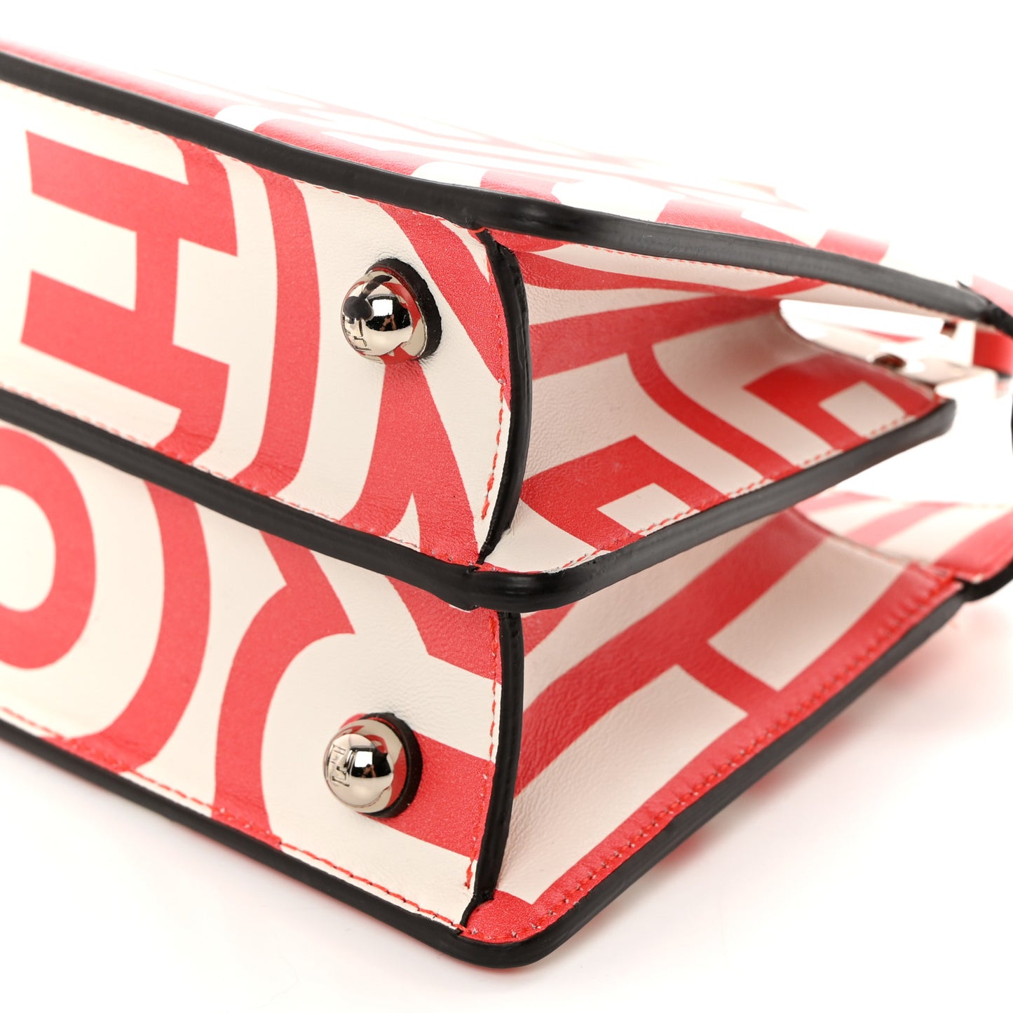 X MARC JACOBS Nappa Lunar New Year Petite Peekaboo I SEE U Satchel Glow Coral White