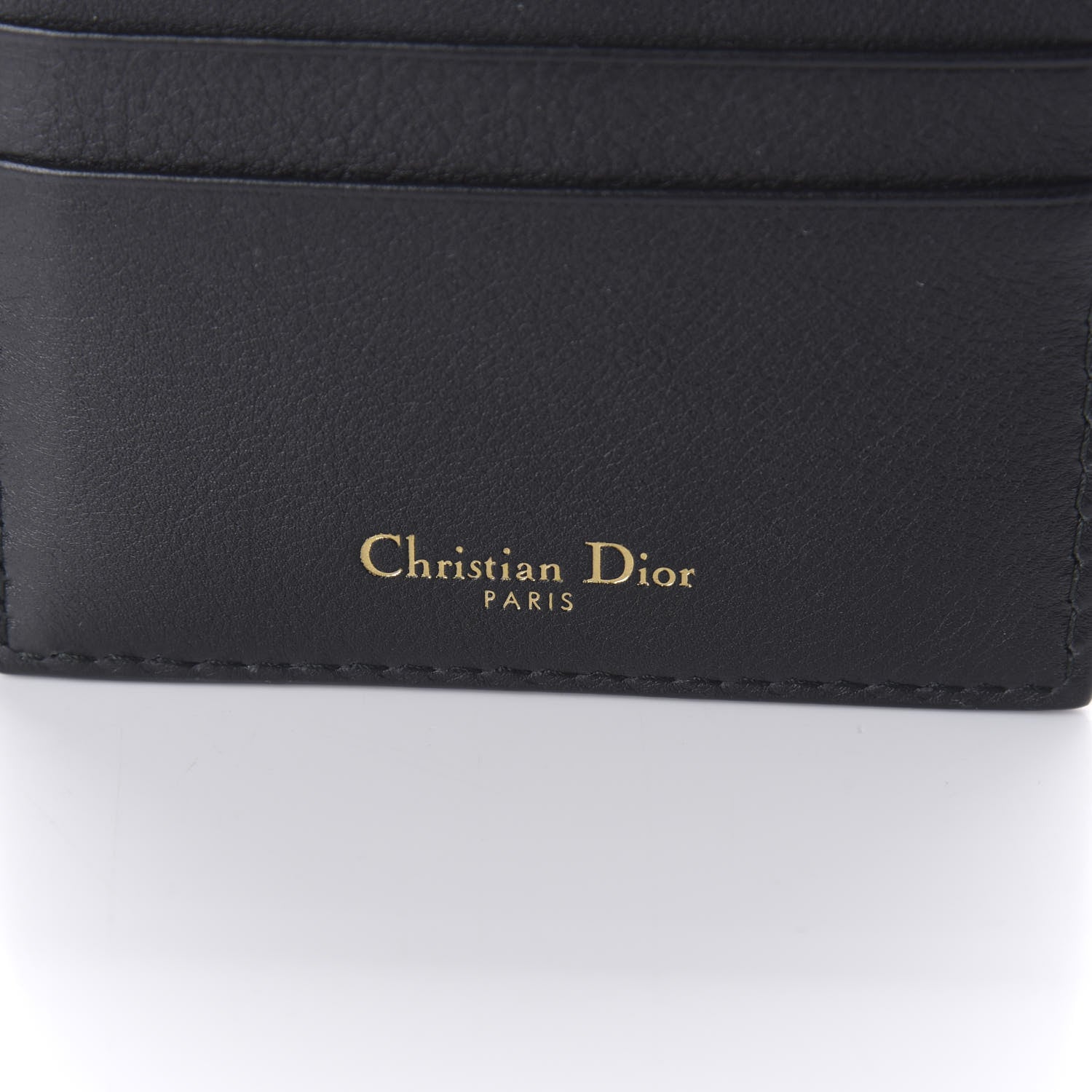 Christian Dior Calfskin D-Fence Card Holder Black 5 of 9