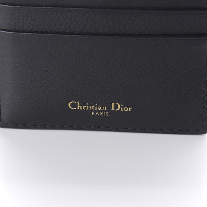 Christian Dior Calfskin D-Fence Card Holder Black 5 of 9