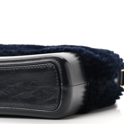 Chanel Shearling Medium Gabrielle Hobo Navy 10 of 10