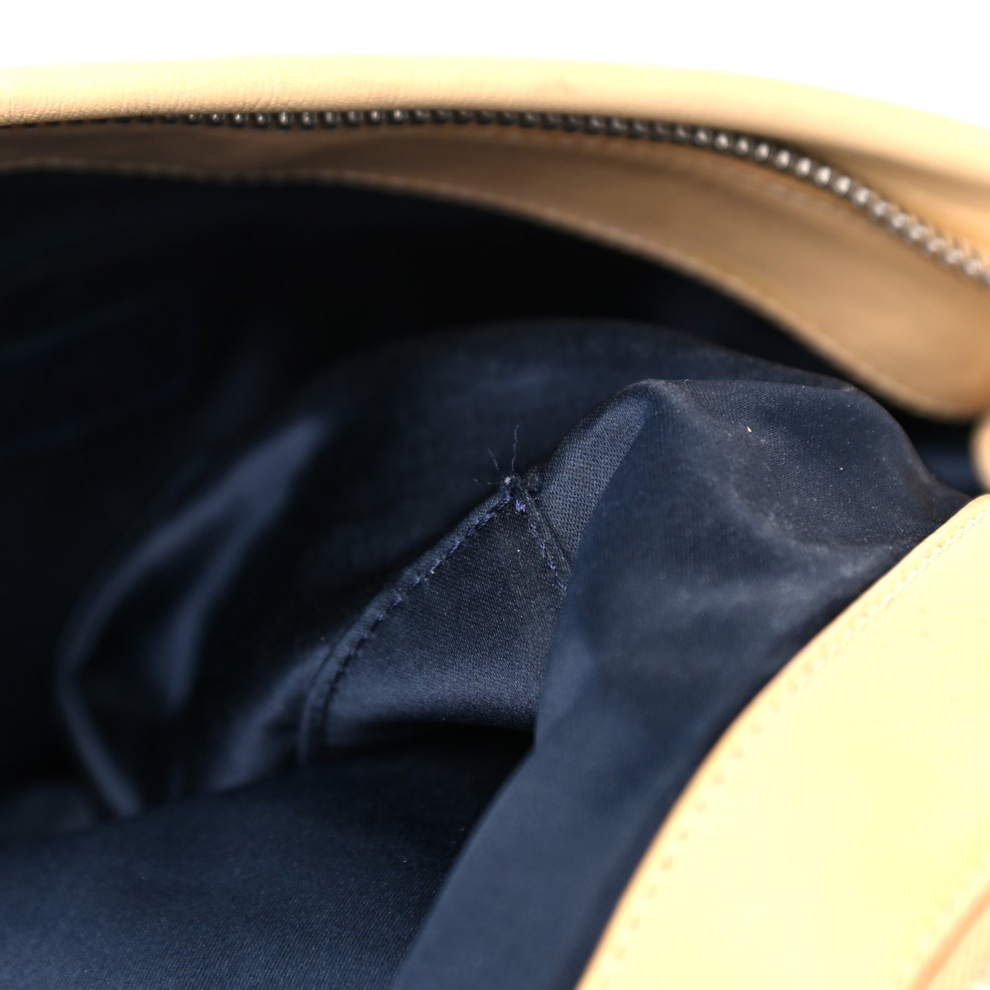 Lambskin Large Edgy Hobo Beige