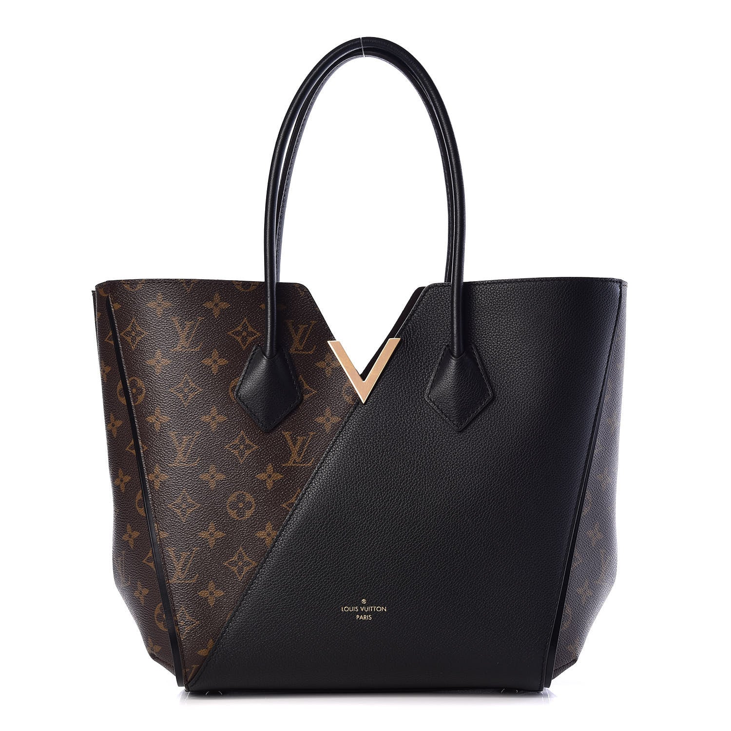 Louis Vuitton Calfskin Monogram Kimono Tote Black 1 of 12