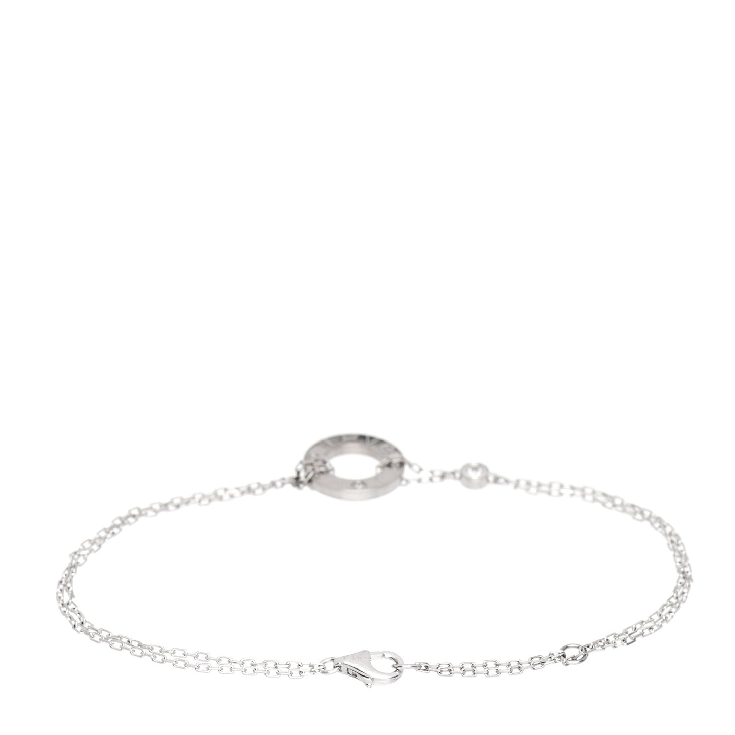18K White Gold Diamond LOVE Bracelet