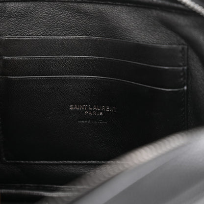 Saint Laurent Grain De Poudre Matelasse Monogram Mini Lou Camera Bag Black 6 of 10