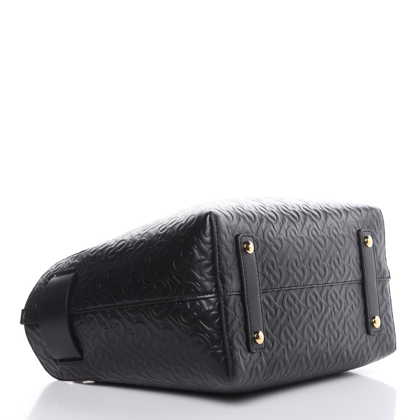 Calfskin Embossed Monogram Small Belt Bag Black