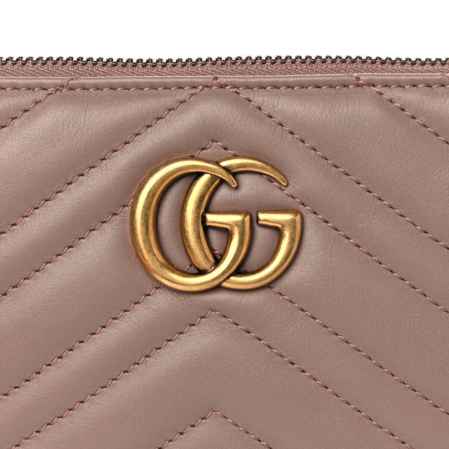 Calfskin Matelasse Mini GG Marmont Chain Bag Porcelain Rose