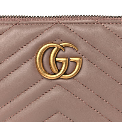 Gucci Calfskin Matelasse Mini GG Marmont Chain Bag Porcelain Rose 8 of 10