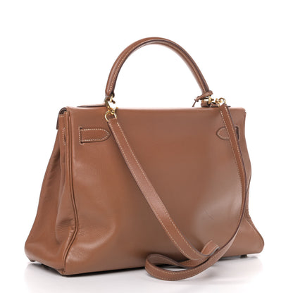 Hermes Courchevel Kelly Retourne 32 Gold 2 of 8