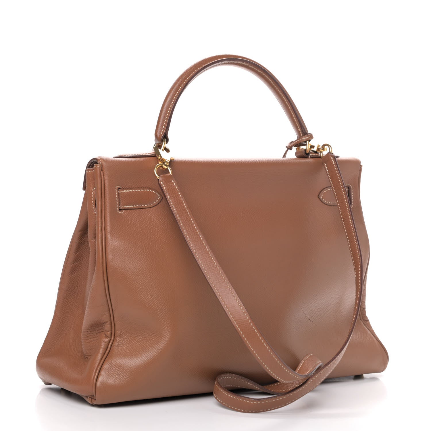 Hermes Courchevel Kelly Retourne 32 Gold 2 of 8