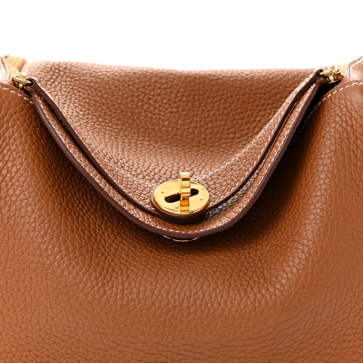 Hermes Taurillon Clemence Lindy 26 Gold Gold 8 of 14