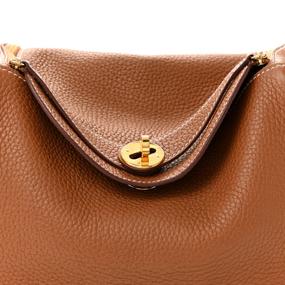 Hermes Taurillon Clemence Lindy 26 Gold Gold 8 of 14