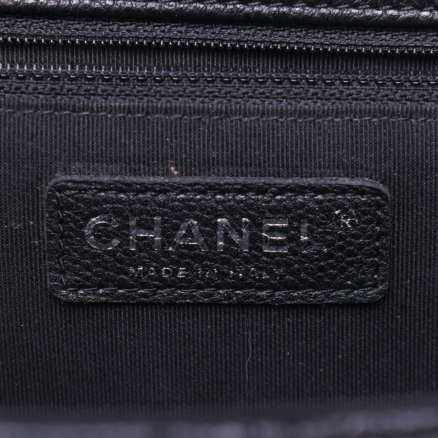 Chanel Caviar Chevron Quilted Large Puffy CC Flap Black 6 of 10