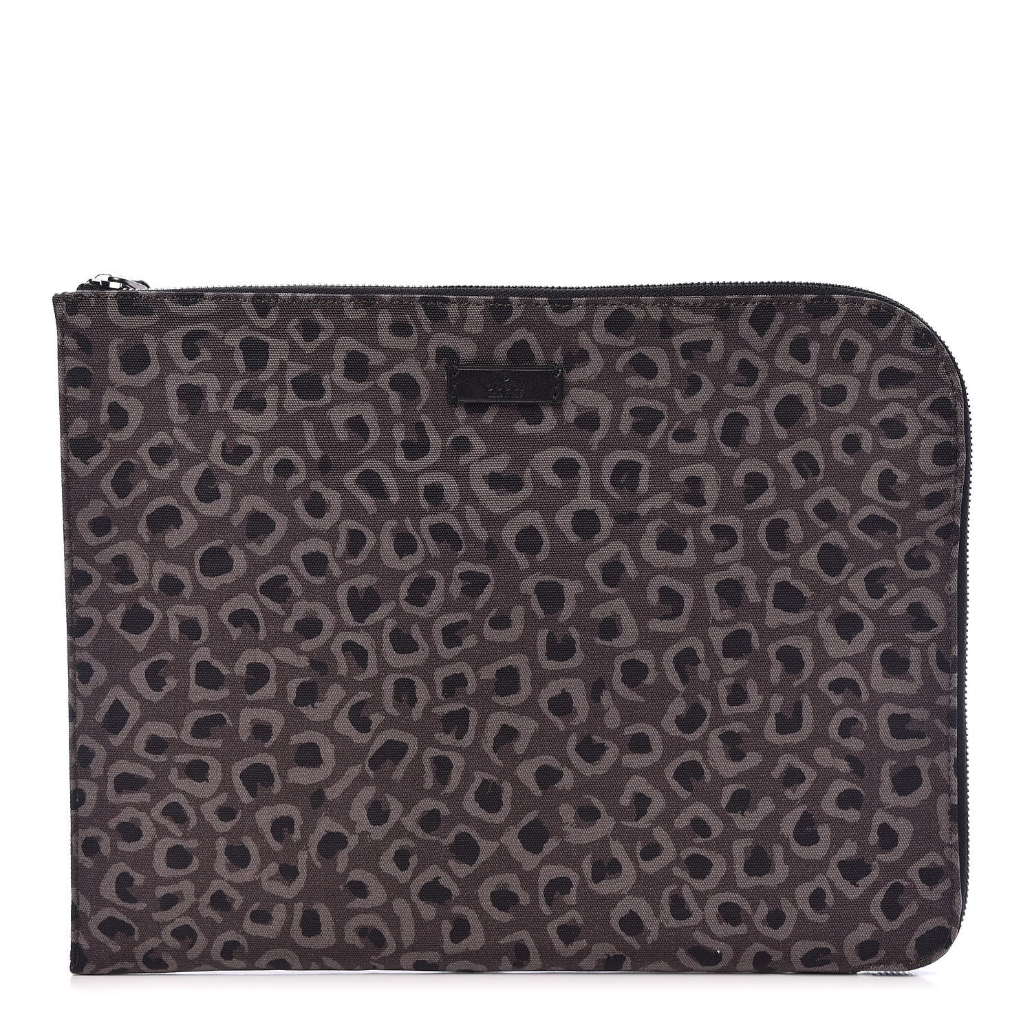 Gucci Canvas Animal Print Document Case Brown 1 of 9