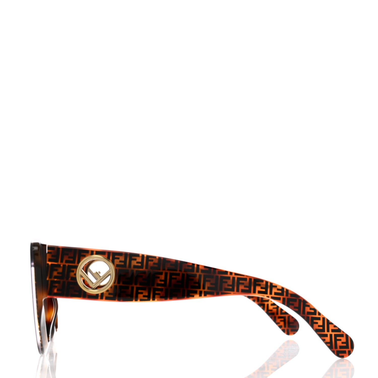 Fendi Acetate F is Fendi FF 51mm Cat Eye Sunglasses 0327/S Tortoise Camouflage 3 of 7